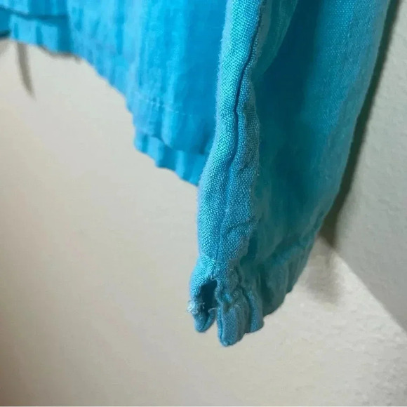 Liz and Jane Womens 100% Linen Preshrunk Top Size L Somewhat Funky - Picture 4 of 7